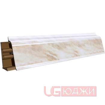 Плинтус для столешниц LB-38 RUS 4,2м 16 (675) Мрамор бежевый светлый (100м, 100г, 711г/332)