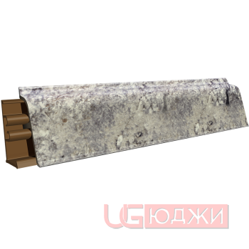 Плинтус для столешниц LB-38 RUS 3,0м 41 (6086) Мрамор серый (057ам, 137м/210)