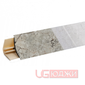 Плинтус для столешниц LB-15 RUS 3,0м 41 (6086) Мрамор серый (057ам, 137м/605)