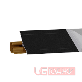 Плинтус для столешниц LB-23 RUS 3,0м 12 (6051) Чёрный матовый (961м, 1021т/619)