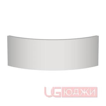 Фасад AcrylicMatt 18мм полукруглый R300мм высота 80-150мм 002 Белый Монблан матовый кромка цвет