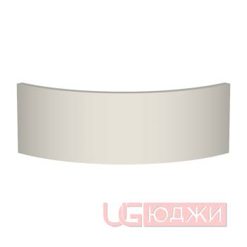 Фасад AcrylicMatt 18мм полукруглый R300мм высота 80-150мм 003 Ванильный крем матовый кромка цвет
