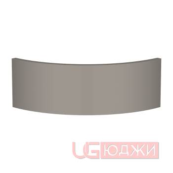 Фасад AcrylicMatt 18мм полукруглый R300мм высота 80-150мм 006 Серый шторм матовый кромка цвет