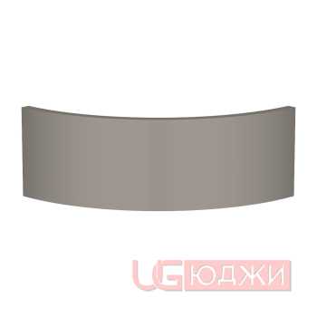 Фасад AcrylicMatt 18мм полукруглый R300мм высота 80-150мм 006 Серый шторм матовый кромка цвет
