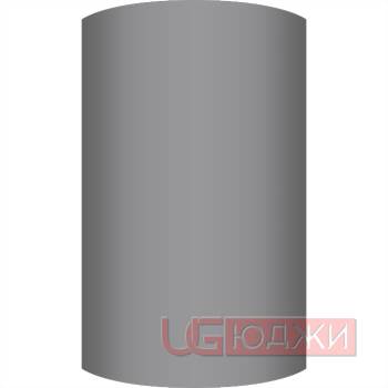 Фасад AcrylicMatt 18мм полукруглый R300мм высота 151-1000мм 007 Серый туман матовый кромка цвет