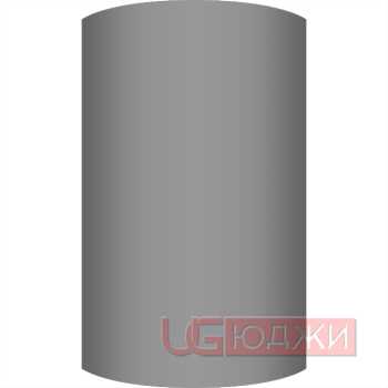 Фасад AcrylicMatt 18мм полукруглый R300мм высота 151-1000мм 007 Серый туман матовый кромка цвет