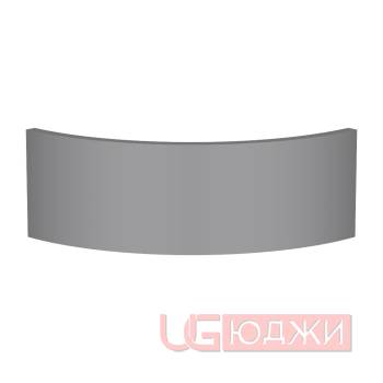 Фасад AcrylicMatt 18мм полукруглый R300мм высота 80-150мм 007 Серый туман матовый кромка цвет