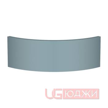 Фасад AcrylicMatt 18мм полукруглый R300мм высота 80-150мм 008 Зелёная мята матовая кромка цвет