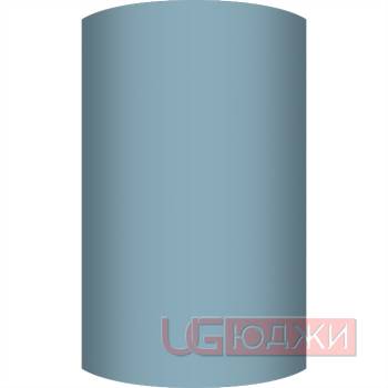 Фасад AcrylicMatt 18мм полукруглый R300мм высота 151-1000мм 009 Небесная лазурь матовая кромка цвет