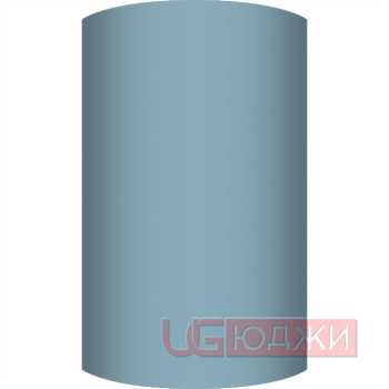 Фасад AcrylicMatt 18мм полукруглый R300мм высота 151-1000мм 009 Небесная лазурь матовая кромка цвет