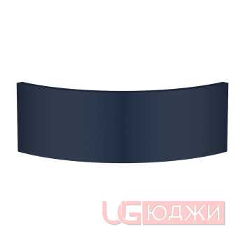 Фасад AcrylicMatt 18мм полукруглый R300мм высота 80-150мм 010 Ультрамарин матовый кромка цвет