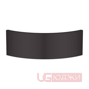 Фасад AcrylicMatt 18мм полукруглый R300мм высота 80-150мм 012 Хайтек серый матовый кромка цвет