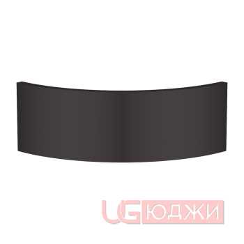 Фасад AcrylicMatt 18мм полукруглый R300мм высота 80-150мм 012 Хайтек серый матовый кромка цвет