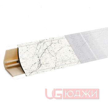 Плинтус для столешниц LB-15 RUS 3,0м 14 (6156) Мрамор марквина белый (3028м, 3028г/600)