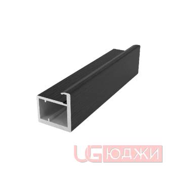 Профиль рамочный Con Bisagras TORO 3,0м, Чёрный браш