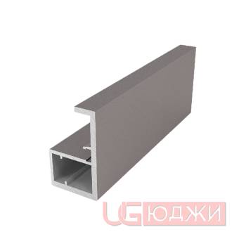 Профиль-ручка рамочная Con Bisagras MANTO 3,0м, Графит шёлк