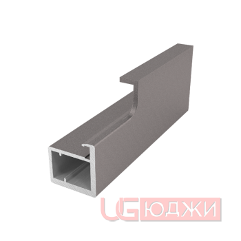 Профиль-ручка рамочная Con Bisagras PICO 3,0м, Графит шёлк