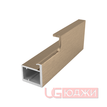 Профиль-ручка рамочная Con Bisagras PICO 3,0м, Латунь браш