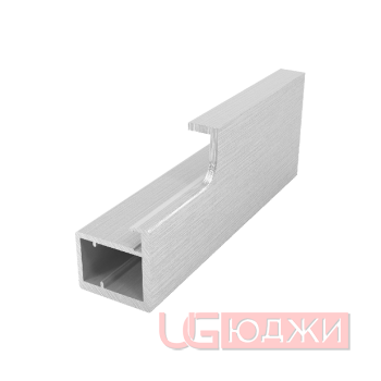 Профиль-ручка рамочная Con Bisagras PICO 3,0м, Серебро браш