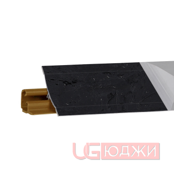 Плинтус для столешниц LB-23 RUS 3,0м 89 Мрамор лацио чёрный (2343м/619/12RUS)