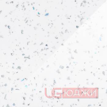 Столешница влагостойкая 3050х600х38мм 2U 017МГ Белый (с блёстками)