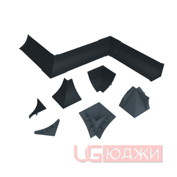Комплект заглушек LB-23 RUS 14 (6016), Бетон