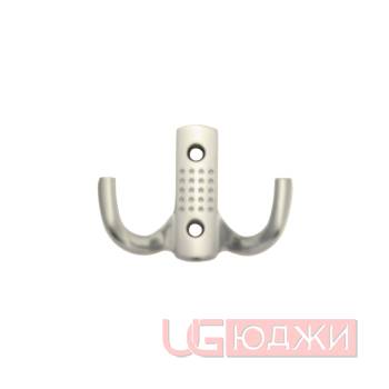 Крючок мебельный 2-х рожковый WP1208/К204, матовый