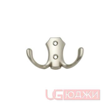 Крючок мебельный 2-х рожковый WP8908/К203, матовый