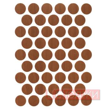 Заглушка самоклеющая 15мм (лист 50шт), ольха 2146