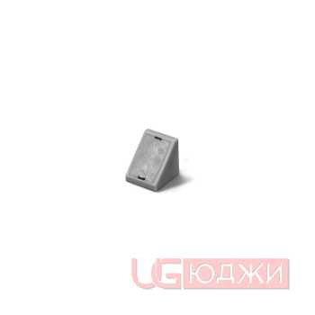 Монтажный уголок с крышкой №13, серый 22х22мм (300шт.упак.)