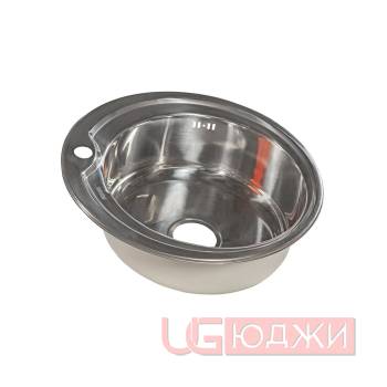 Мойка кухонная D-51 (Ø51х0,8х18), полированная