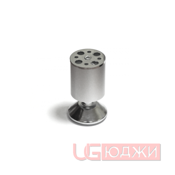 Ножка мебельная D763 H-100мм, матовая-хром