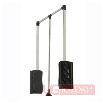 Пантограф 83/115 стальной с газовым амортизатором, чёрный