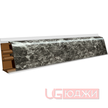 Плинтус для столешниц LB-37 3,0м 367 Мрамор чёрный (0921г, 2343м, 253г, 4046м, 5141м/459)