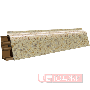Плинтус для столешниц LB-38 3,0м 6048 Артстоун глянец (422г, 716г/338)