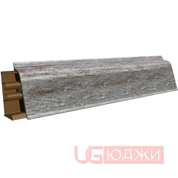 Плинтус для столешниц LB-38 4,2м 6135 Оникс серебристый (424т/210)