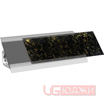 Плинтус для столешниц под вставку прозрачный 4,2м