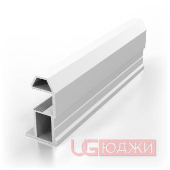 Вертикальный профиль Elephant Fish трапециевидный 5,4м, белый глянец