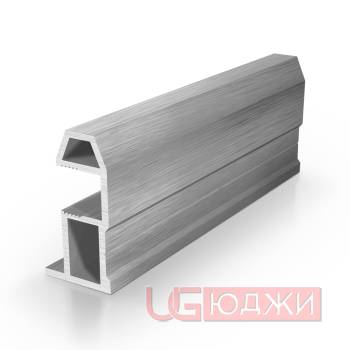 Вертикальный профиль Elephant Fish трапециевидный 5,4м, графит браш