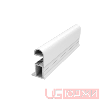 Вертикальный профиль Elephant Swan полукруглый 5,4м, белый глянец