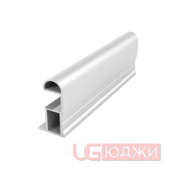 Вертикальный профиль Elephant Swan полукруглый 5,4м, хром матовый