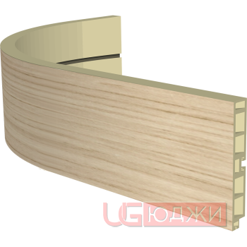 Закругленный цоколь H-100мм, дуб беленый (15)