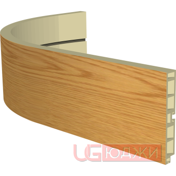 Закругленный цоколь H-100мм, дуб горный (1.1)