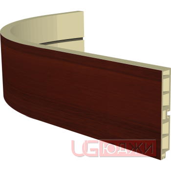 Закругленный цоколь H-100мм, орех итальянский (3)