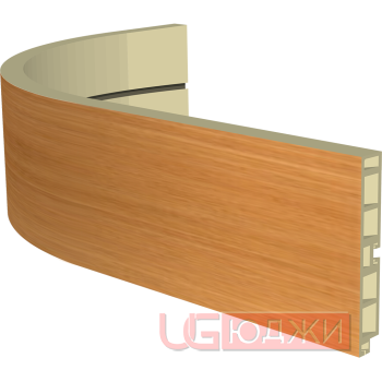 Закругленный цоколь H-100мм, орех миланский (6)