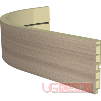 Закругленный цоколь H-100мм, ясень шимо светлый (20)