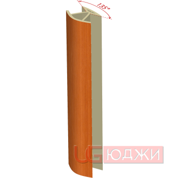 Соединительный уголок 135гр. H-150мм, вишня