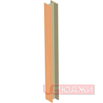 Соединительный уголок 180гр. H-100мм, бук (5)