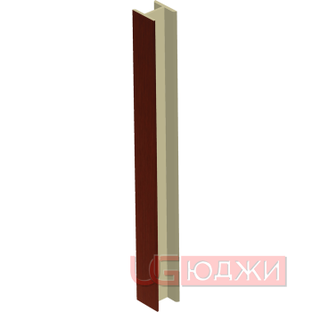 Соединительный уголок 180гр. H-100мм, орех итальянский (3)