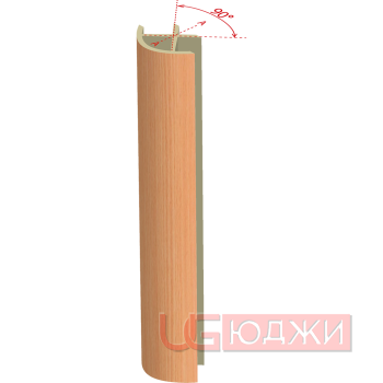 Соединительный уголок 90гр. H-100мм, бук (5)